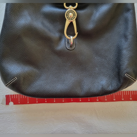 Dooney & Bourke black gold Whipped Stitched Hobo Shoulder Bag - Picture 8 of 16